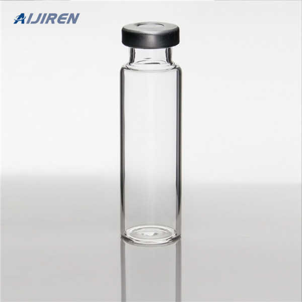 10ml glass vial with rubber stopper and tear off cap for 
